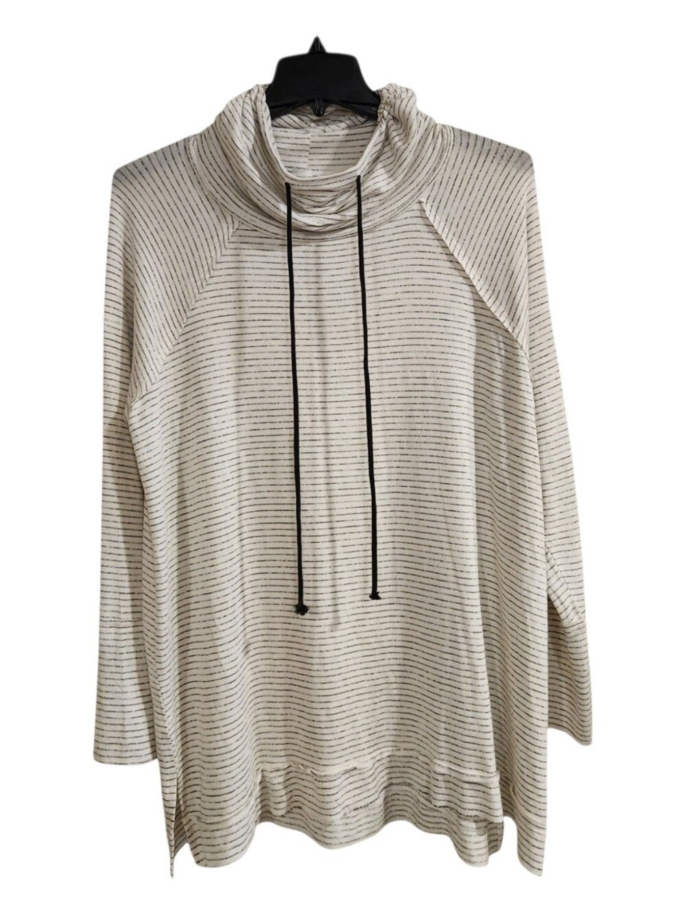 Cato Active Womens 18/20 2X Plus Size Cowl Neck Top Striped Long Sleeve NWT